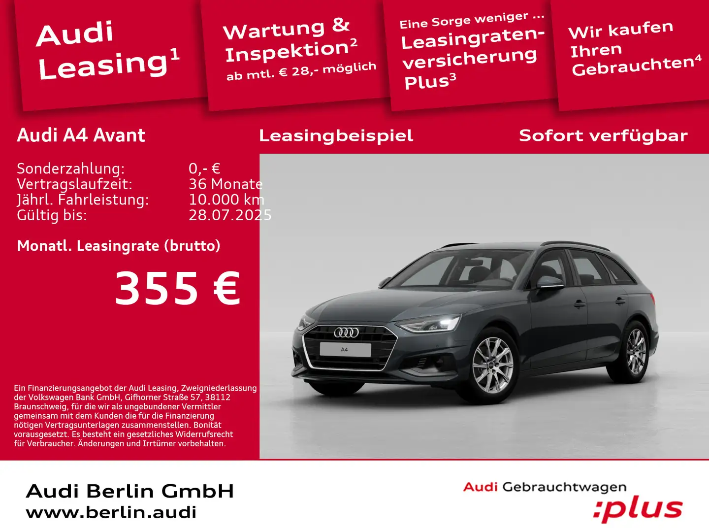 Audi A4 35 TFSI S tronic Grau - 1