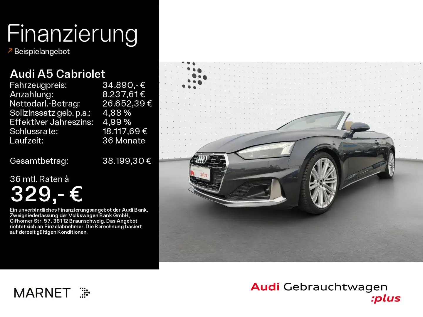 Audi A5 Advanced 40 TFSI*Navi*Matrix*Alu*PD Grijs - 1