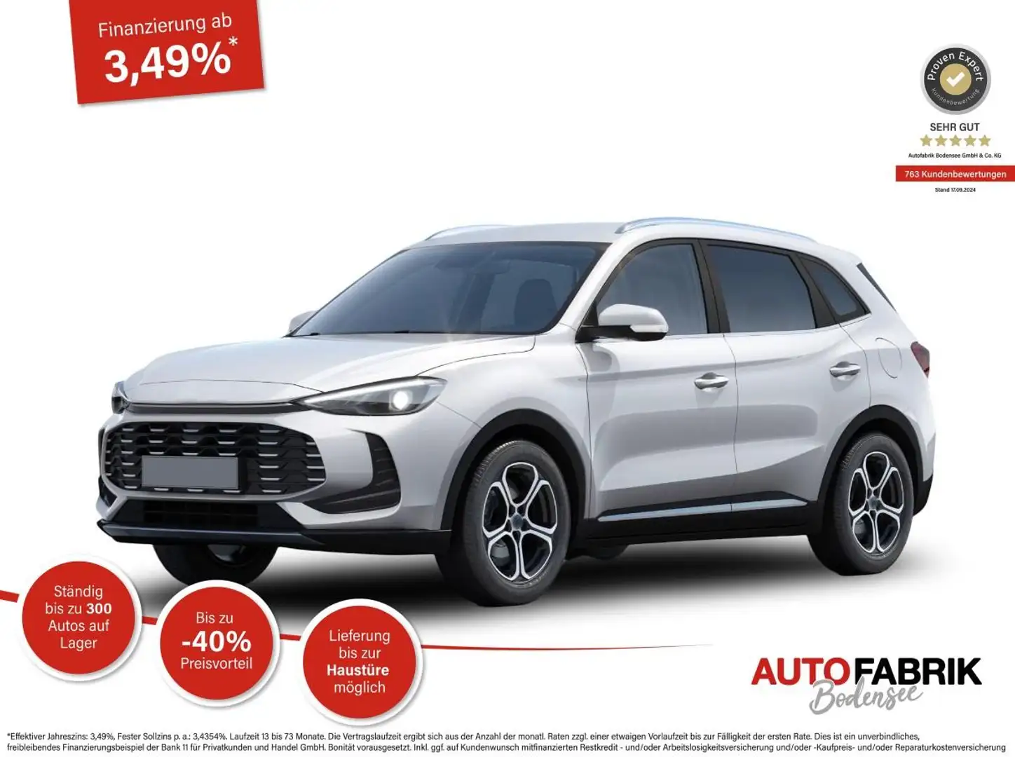 MG ZS Comfort Hybrid+ 197 PS Sonderangebot! Navi*Android Blanc - 1