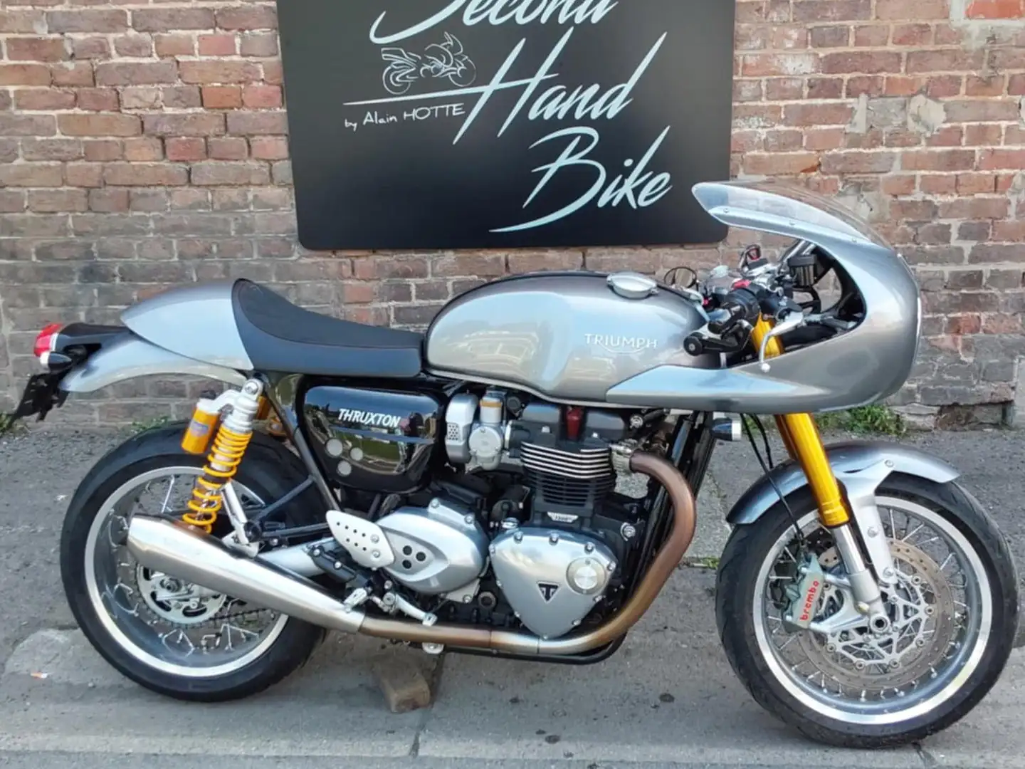 Triumph Thruxton THRUXTON R 1200, ETAT NEUF,  10750 EUROS Grau - 1