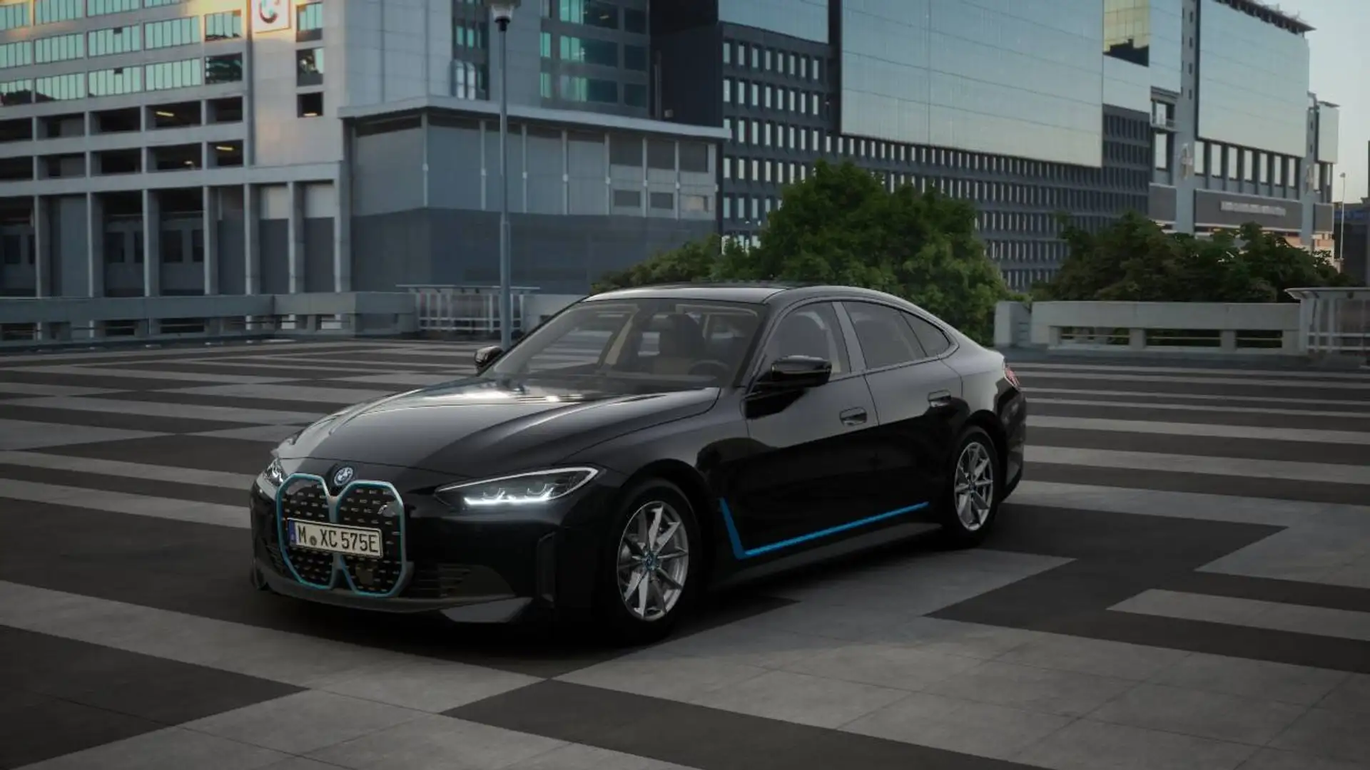 BMW i4 eDrive35 Gran Coupe LED SpurAss Navi ParkAss Noir - 1