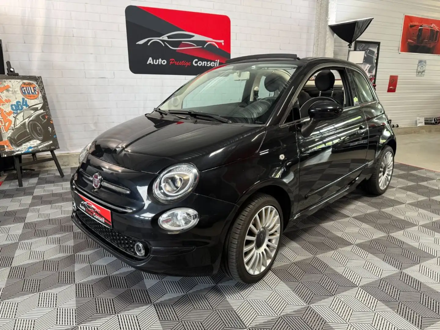 Fiat 500C 1.2 69cv Dualogic Lounge Černá - 1