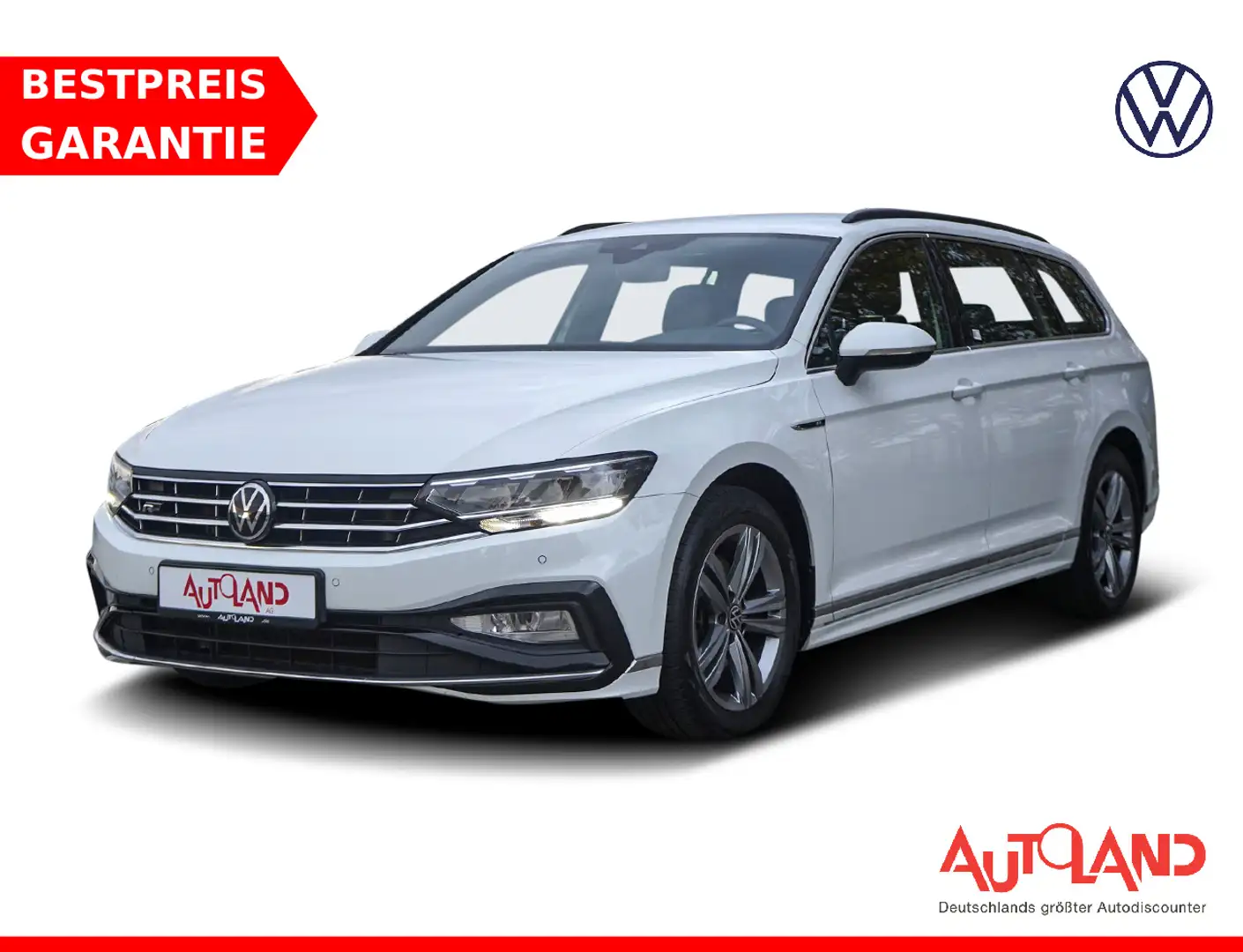 Volkswagen Passat Variant 2.0 TDI R-Line DSG LED Navi Leder Weiß - 1