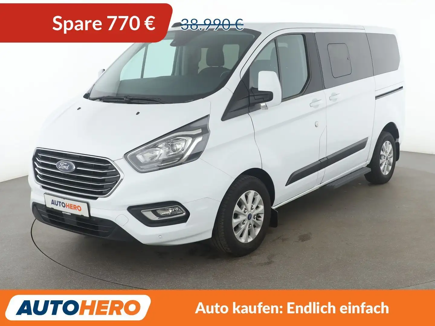 Ford Tourneo Custom 2.0 TDCi 320 L1 Trend Aut.*8-SITZER*CAM*PDC*SHZ* Weiß - 1