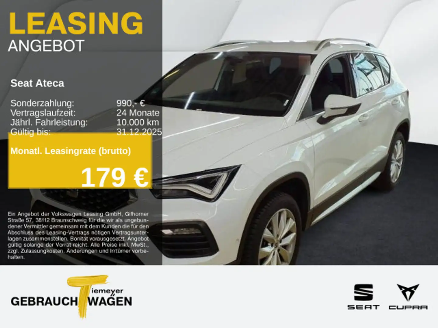 SEAT Ateca 1.5 TSI DSG X-PERIENCE SIDE-ASSIST EASY-OP Weiß - 1