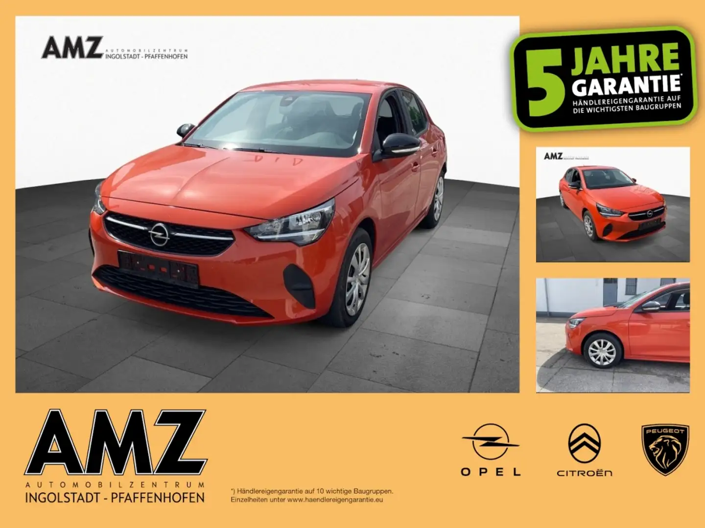 Opel Corsa F e Edition KlimaA SpurH Orange - 1