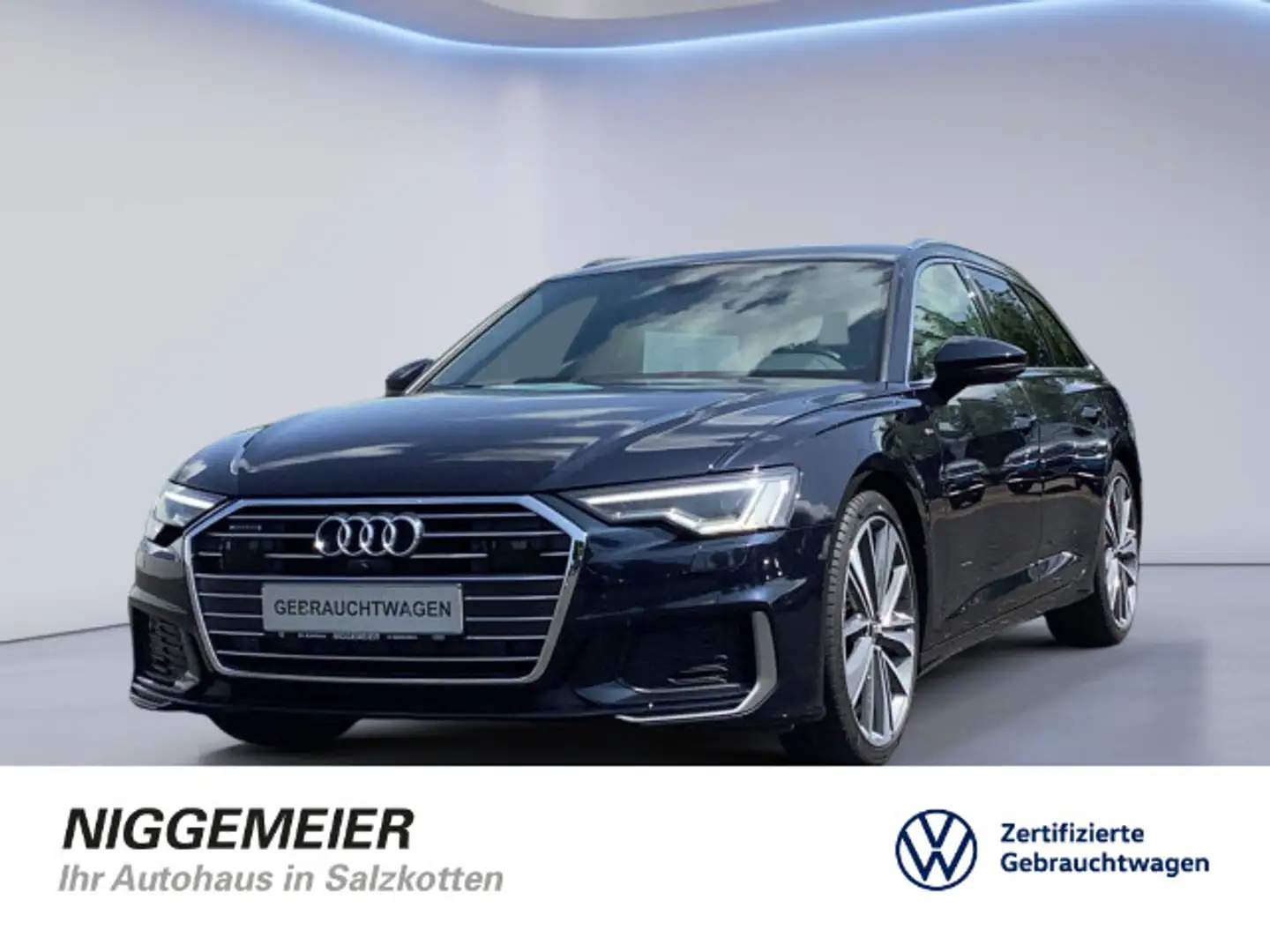 Audi A6 45TDI quattro s-tronic sport MMI-NAVI+M Bleu - 1