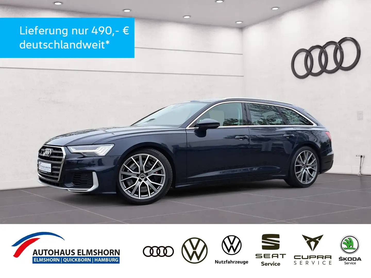 Audi S6 Avant TDI quattro tiptr. NAV AHK MATRIX LEDER 20" Blau - 1