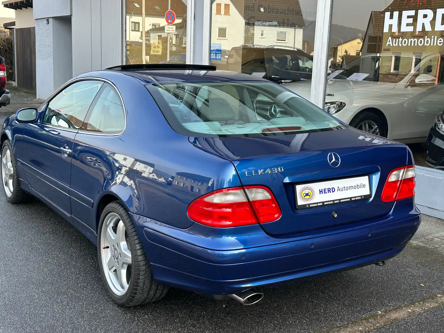 Mercedes-Benz CLK 430 V8- Elegance-Automatik-26400 KM-1 Hand Bleu - 2