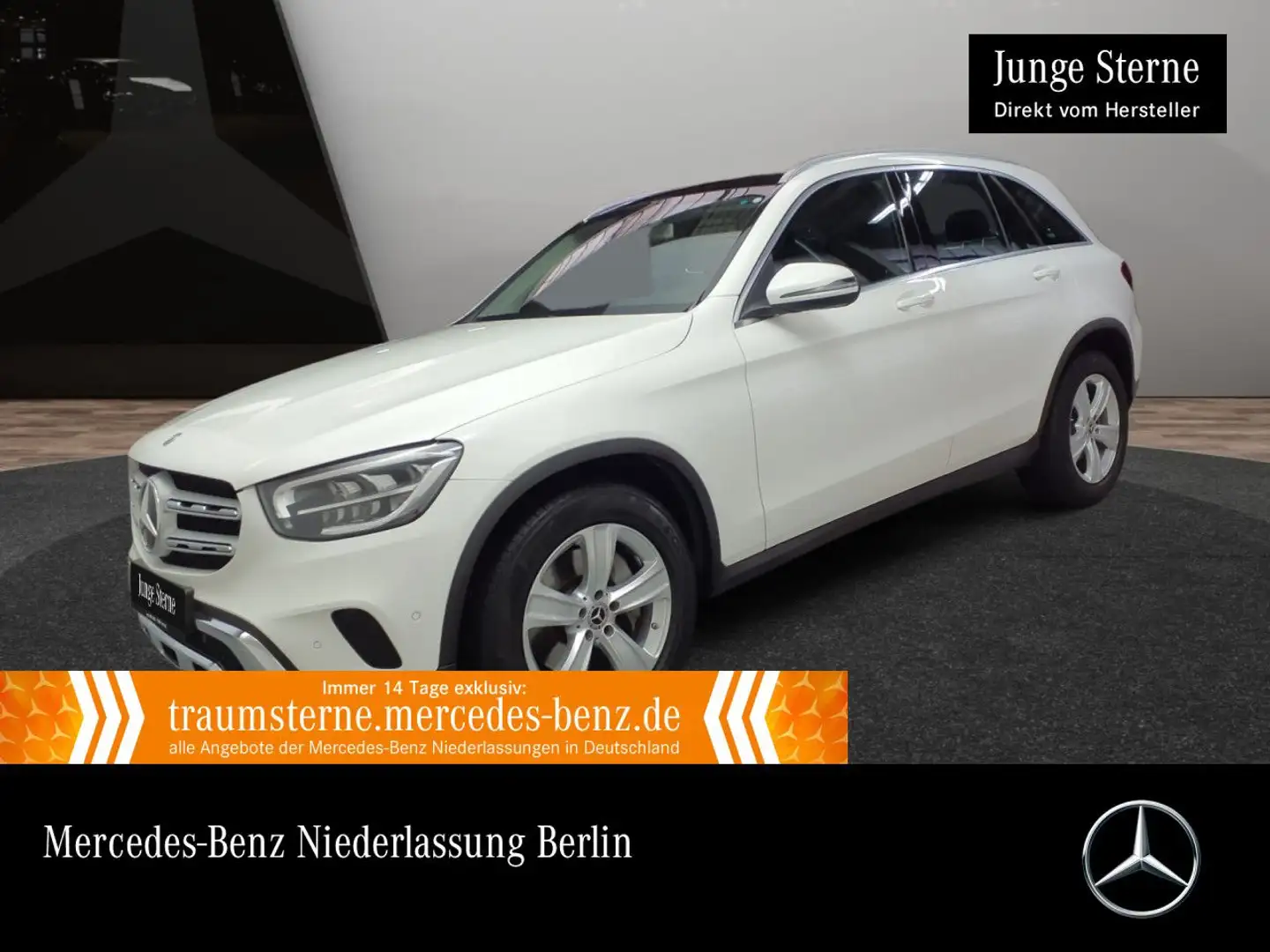 Mercedes-Benz GLC 200 d 4M PANO+AHK+LED+STHZG+KAMERA+KEYLESS+9G Weiß - 1