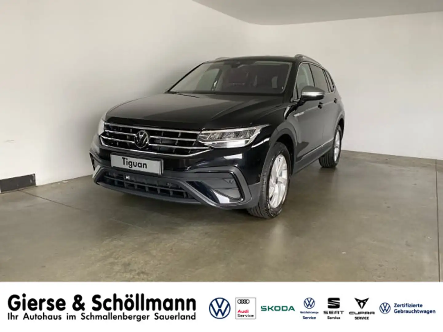 Volkswagen Tiguan Allspace Life 2.0 TDI DSG 7-Sitzer AHK+NA Schwarz - 1