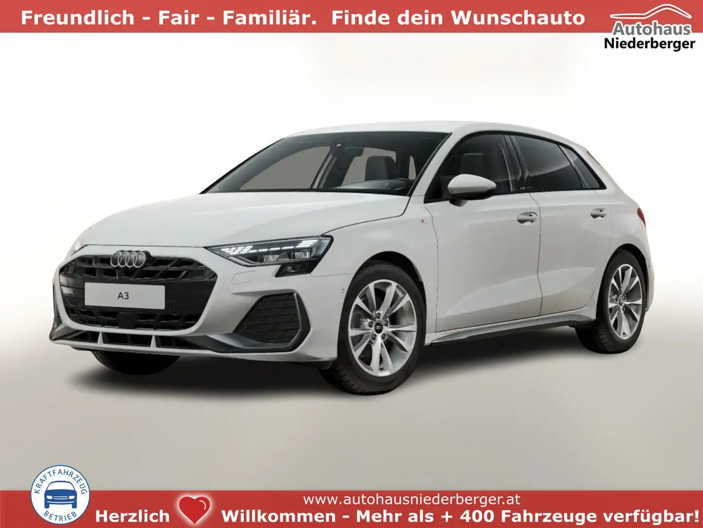 Audi A3 Sportback S line TFSI 150 tronic Nav KlimaP 110... Weiß - 1