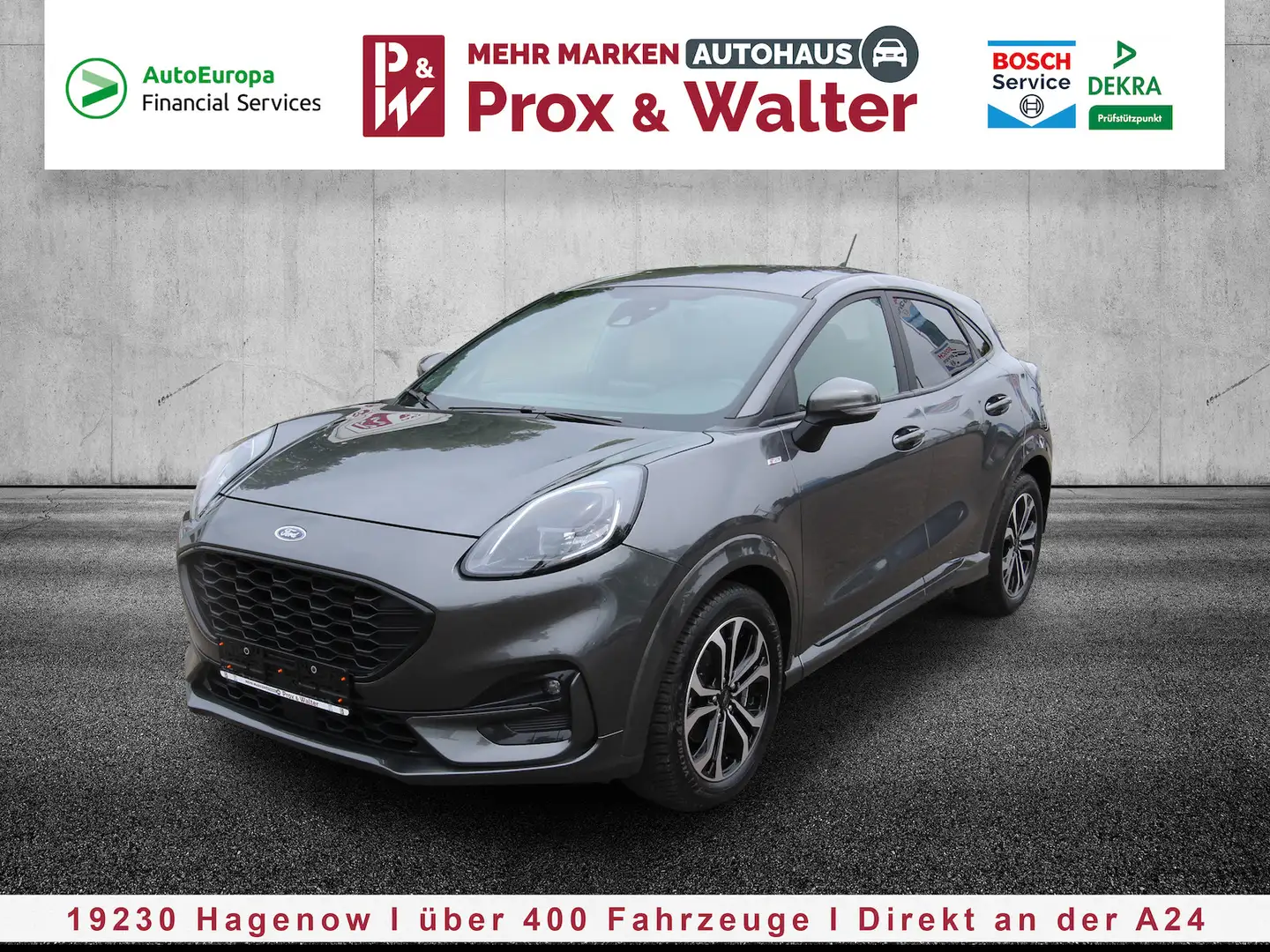 Ford Puma EcoBoost Mild Hybrid ST-Line NAVI+LED Сірий - 2