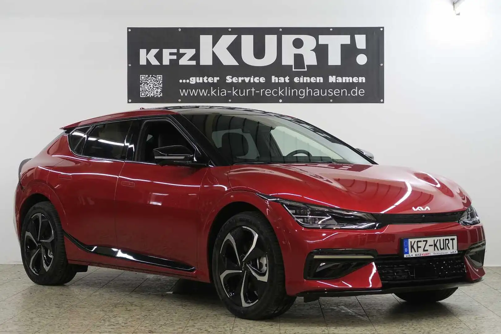 Kia EV6 77,4-kWh AWD GT Line! Roşu - 1