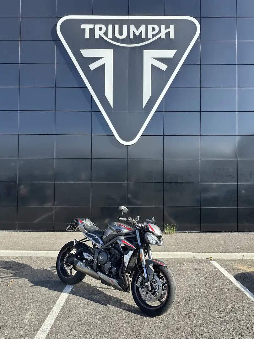 Triumph Street Triple 765 Gris - 1