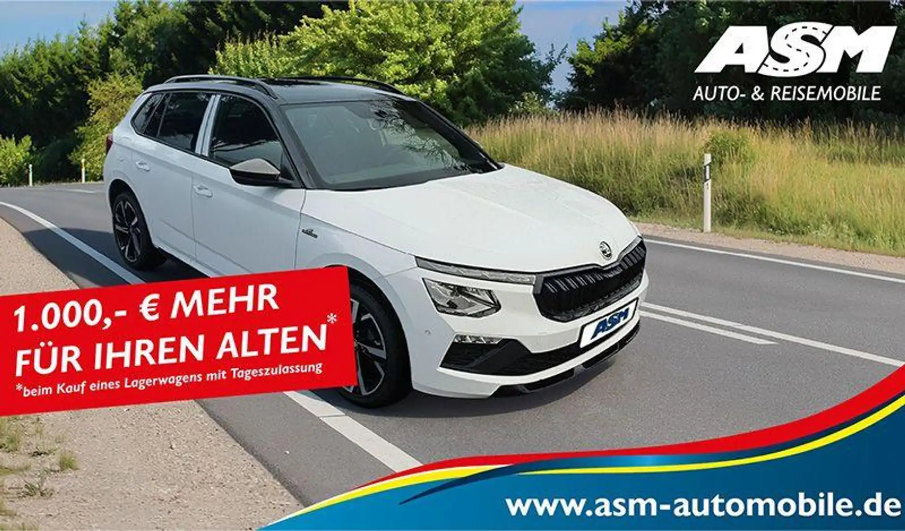 Skoda Kamiq 130 Jahre 1,5TSI DSG*AHK*ACC*LED*R-KAM*PDC Weiß - 2