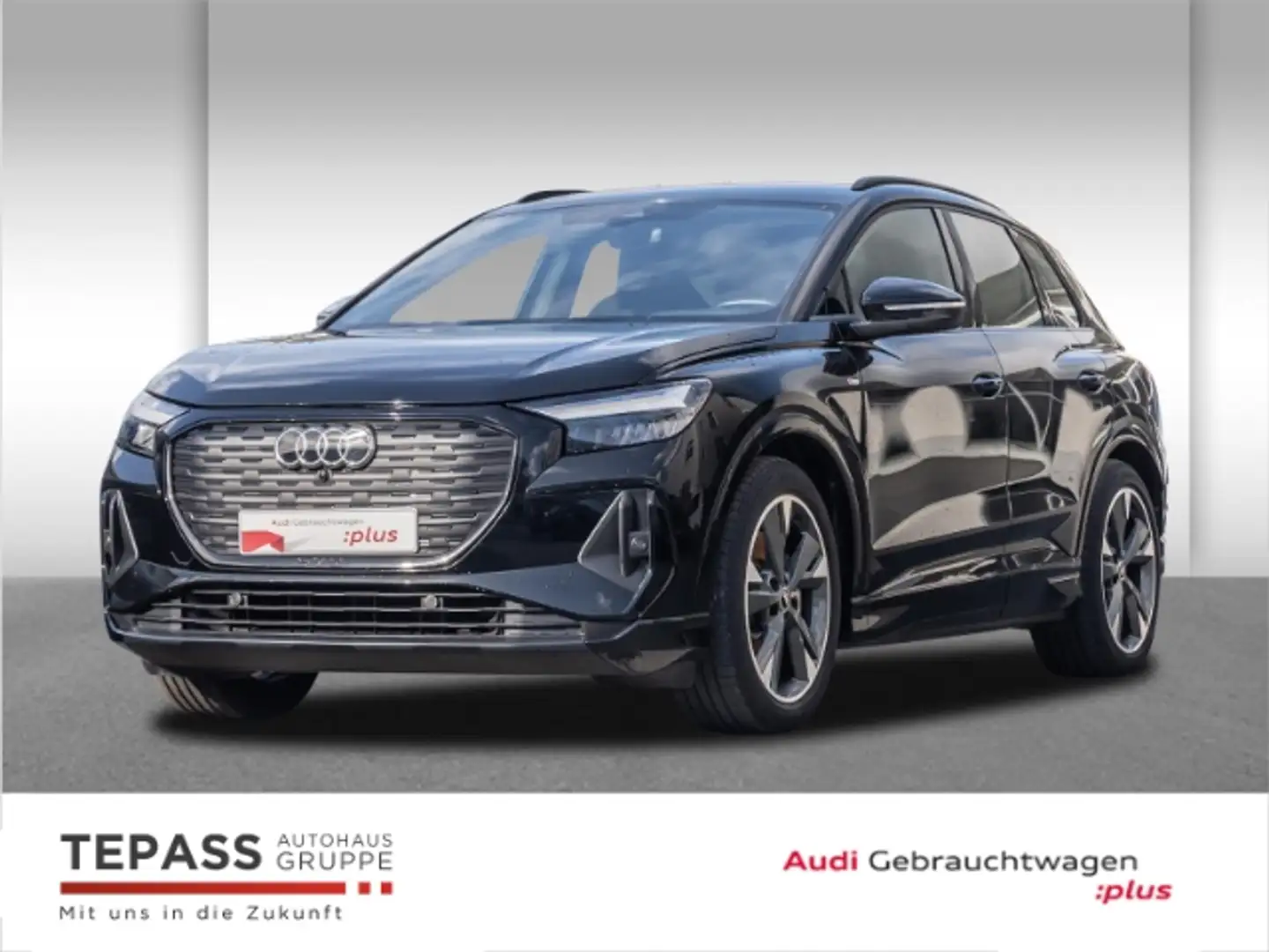 Audi Q4 e-tron 45 QUATTRO S LINE NAVI PLUS SONOS LED MMI VIRTUAL Zwart - 1