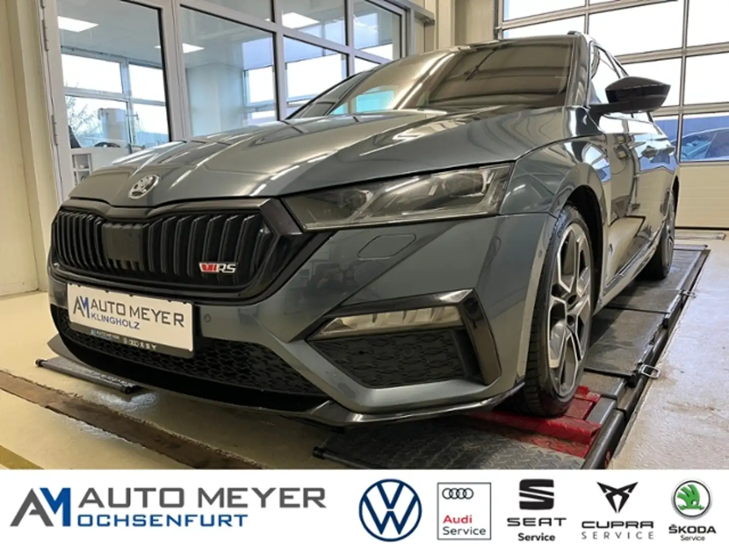 Skoda Octavia RS 2.0 TDI  Canton Soundsystem Navi ACC Gris - 1