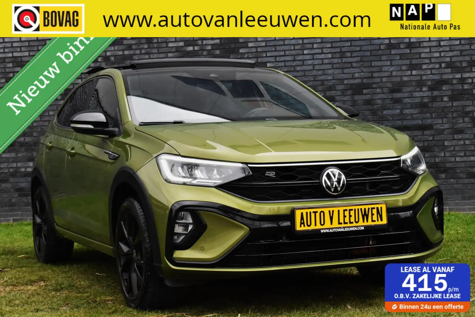 Volkswagen Taigo Turbo R-Line PANODAK/CAMERA/ACC/CARPLAY/ETC/! Groen - 1