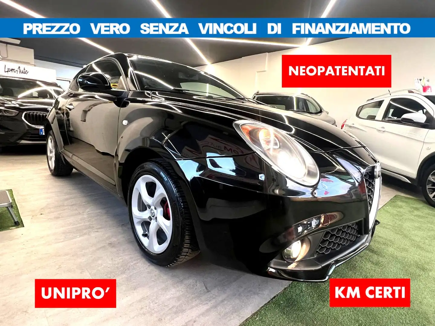 Alfa Romeo MiTo 1.4 Super 78cv*NO VINCOLI FINANZIAM*UNIPRO KM CERI Nero - 1