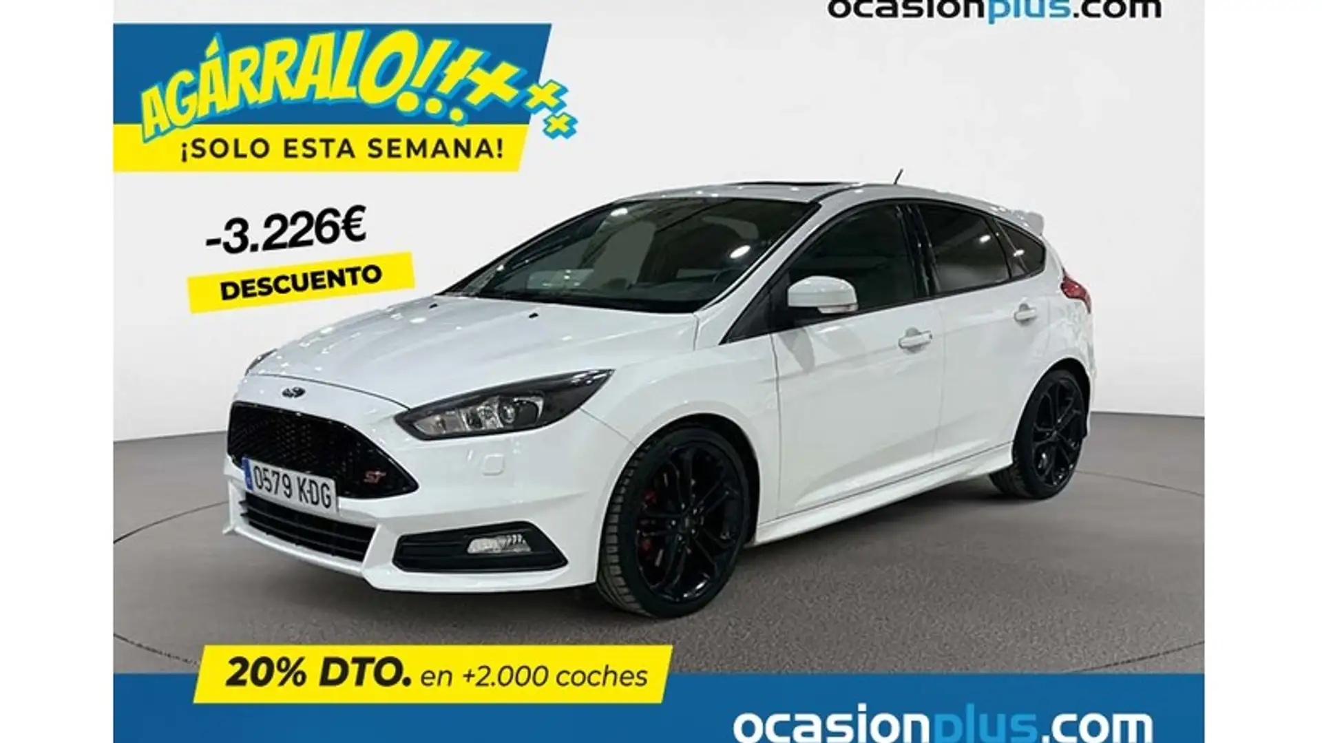 Ford Focus 2.0 Ecoboost Auto-S&S ST Blanc - 1