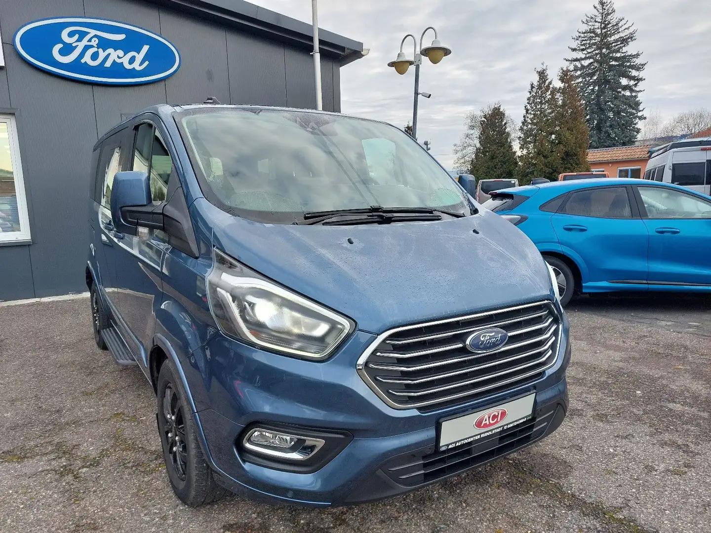 Ford Tourneo Custom Titanium X Bleu - 2
