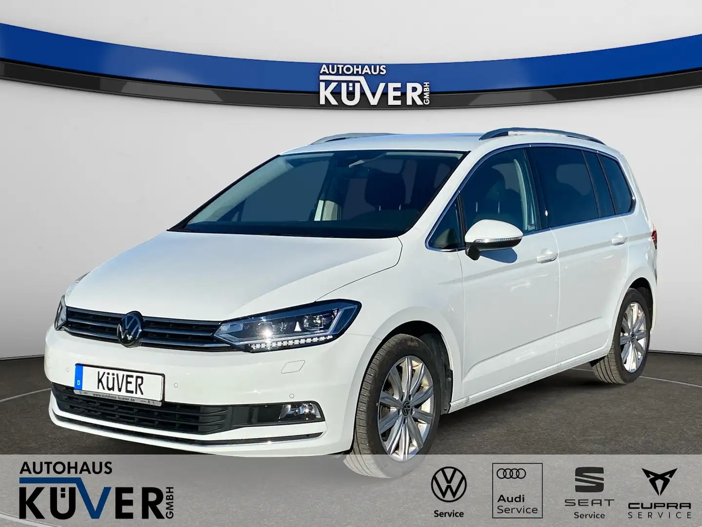 Volkswagen Touran Highline 2,0 TDI DSG Navi+ACC+AHK+LED+7S Weiß - 1