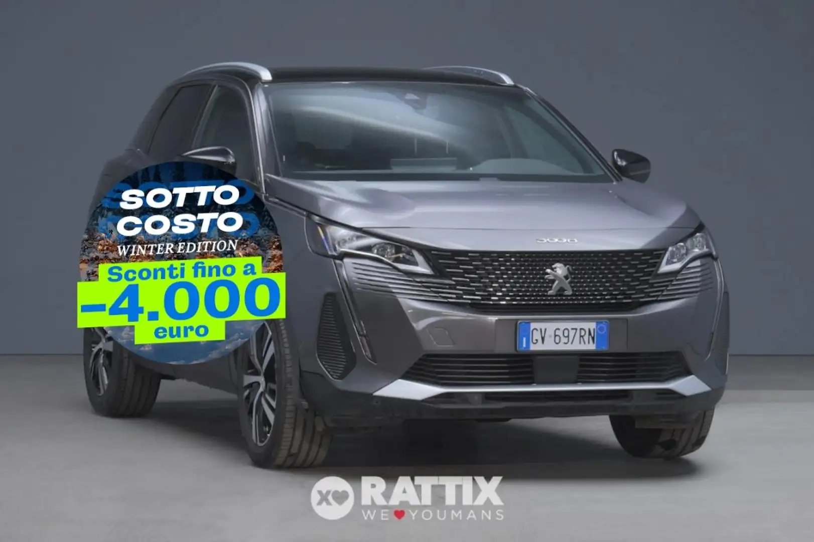 Peugeot 3008 1.2 Hybrid 48V 136CV GT e-DCS6 Grijs - 1