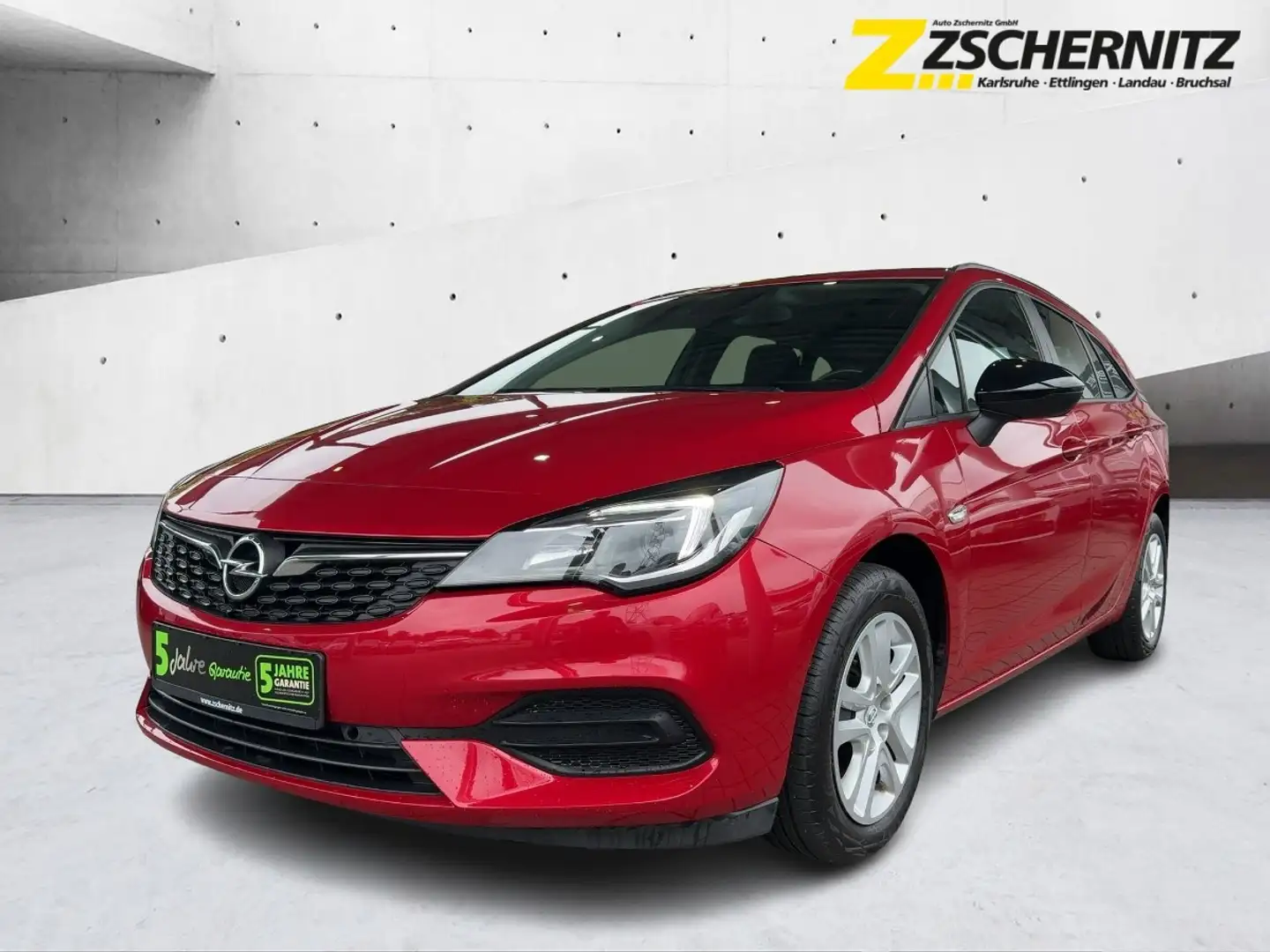 Opel Astra K Sports Tourer 1.2   Edition LED PDC Klima Rood - 1