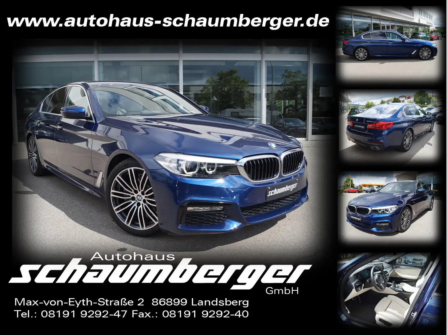 BMW 520 520d Aut. Limousine M Sport *Navi * Leder * LED Bleu - 1