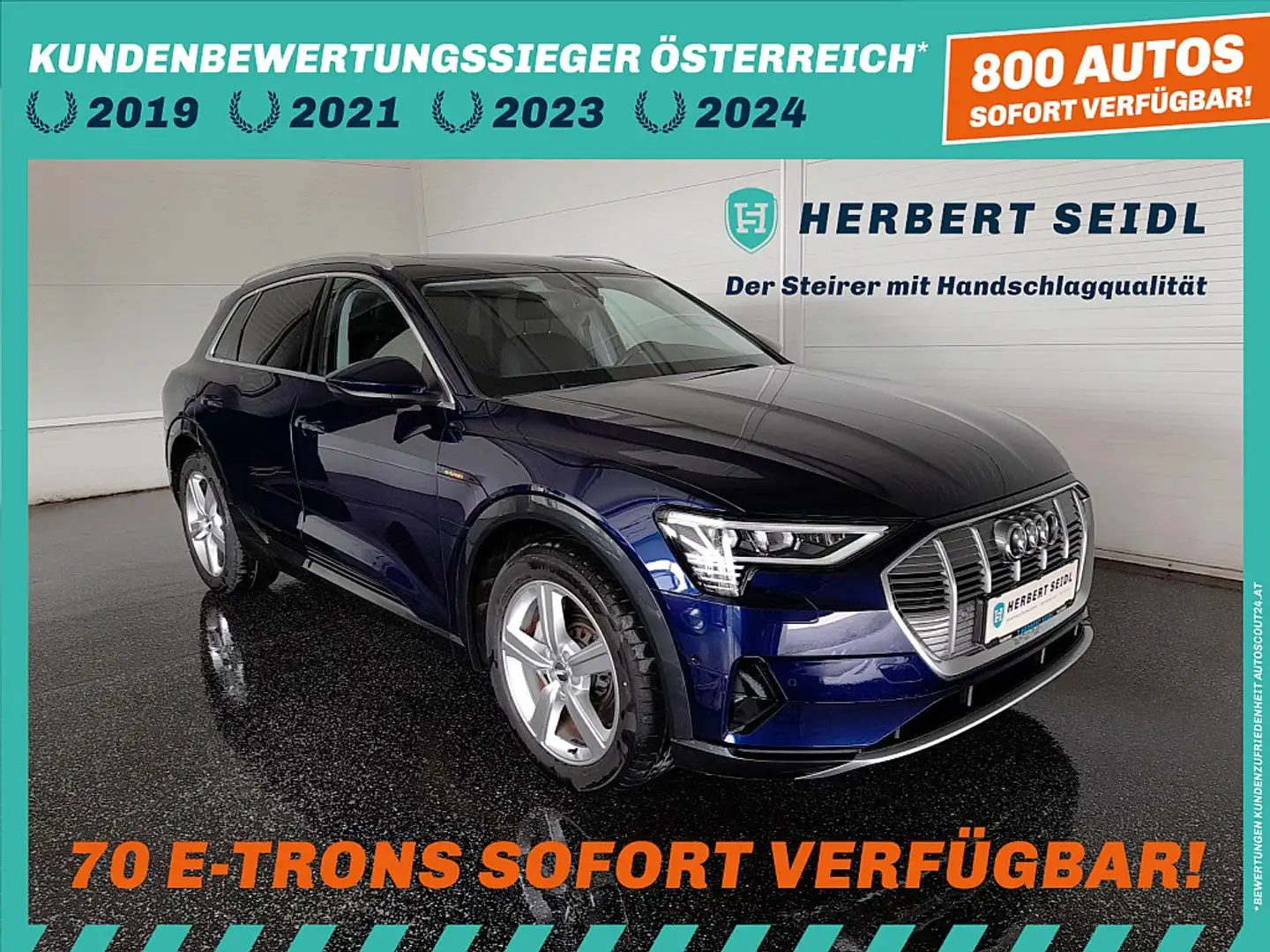 Audi e-tron advanced 50 quattro *NP € 88.526,- / SKY / MEMO... Blau - 1