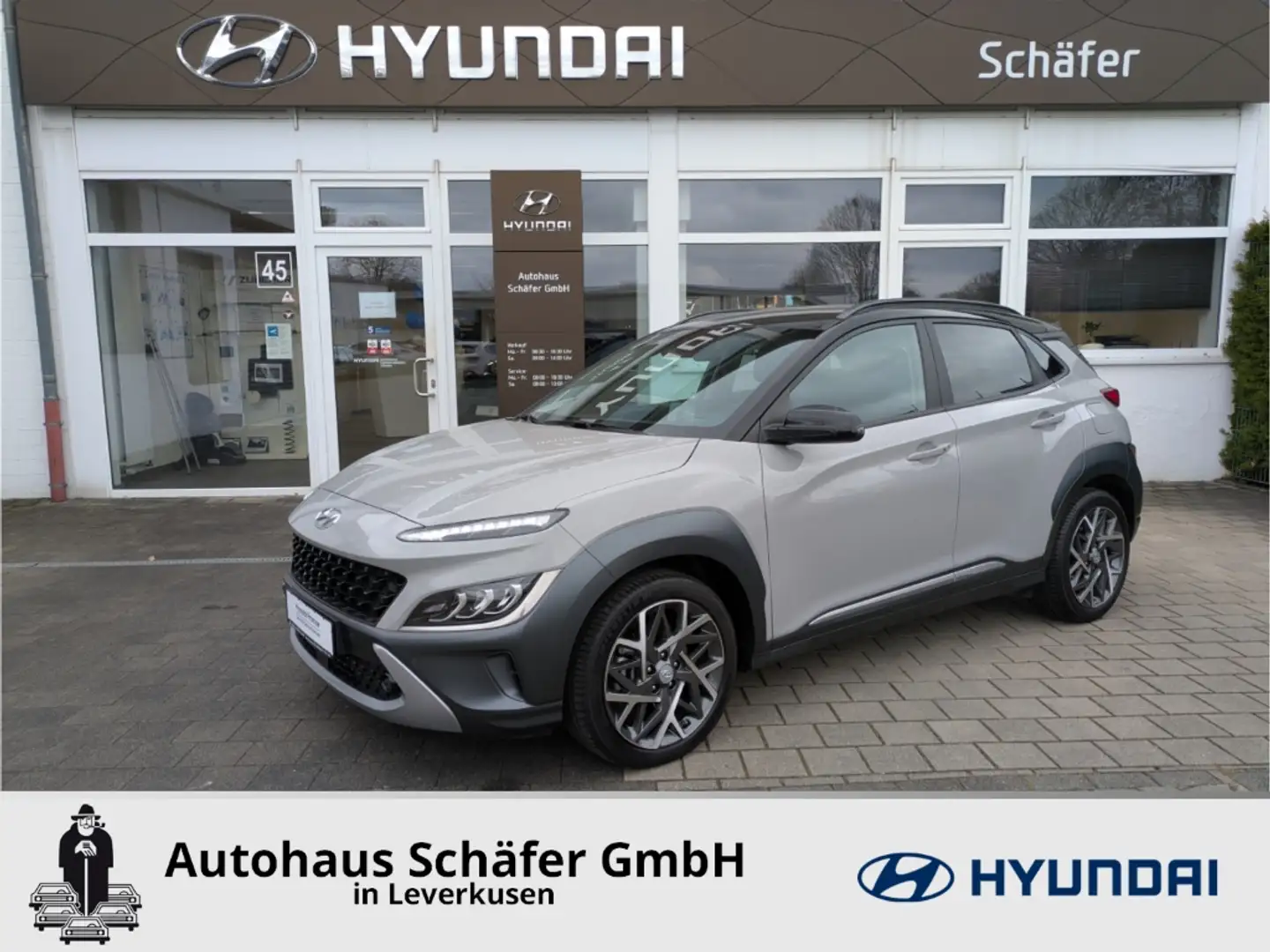 Hyundai KONA Prime HUD Navi Soundsystem LED ACC Apple CarPlay A Grau - 1