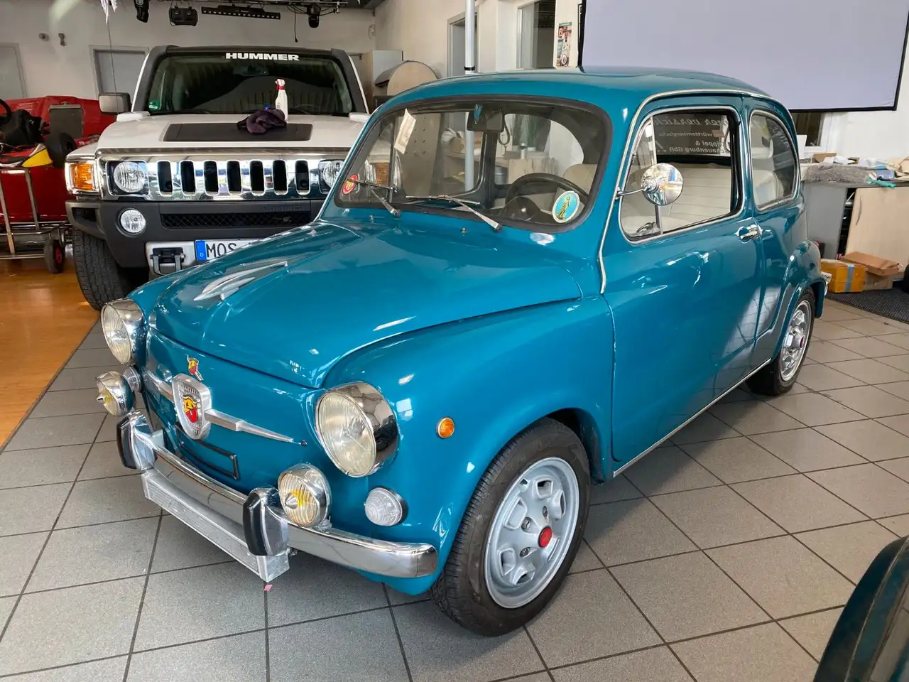 Fiat 500 600 Abarth Seitenschaden, foto 1