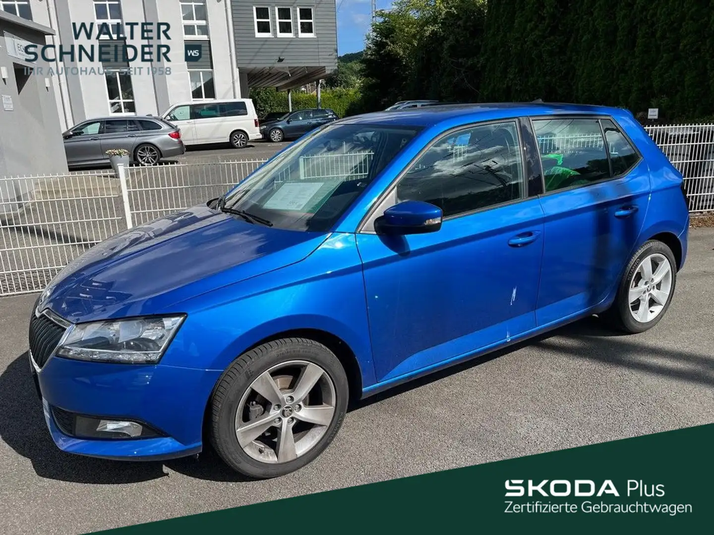 Skoda Fabia 1.0 Cool Plus SHZ PC Bleu - 1