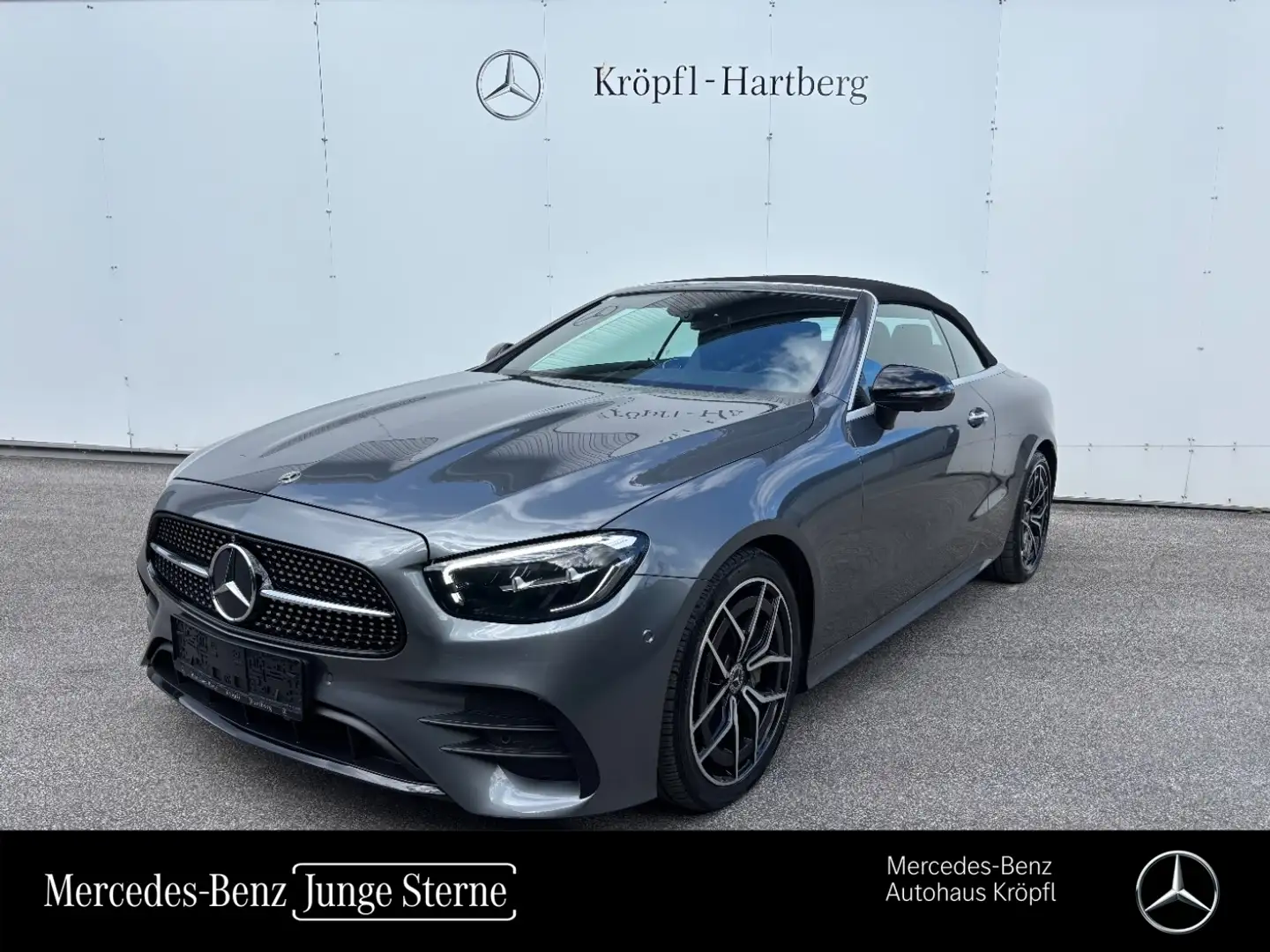 Mercedes-Benz E 200 4MATIC Cabriolet AMG Night MBUX AUT Wide Grau - 1