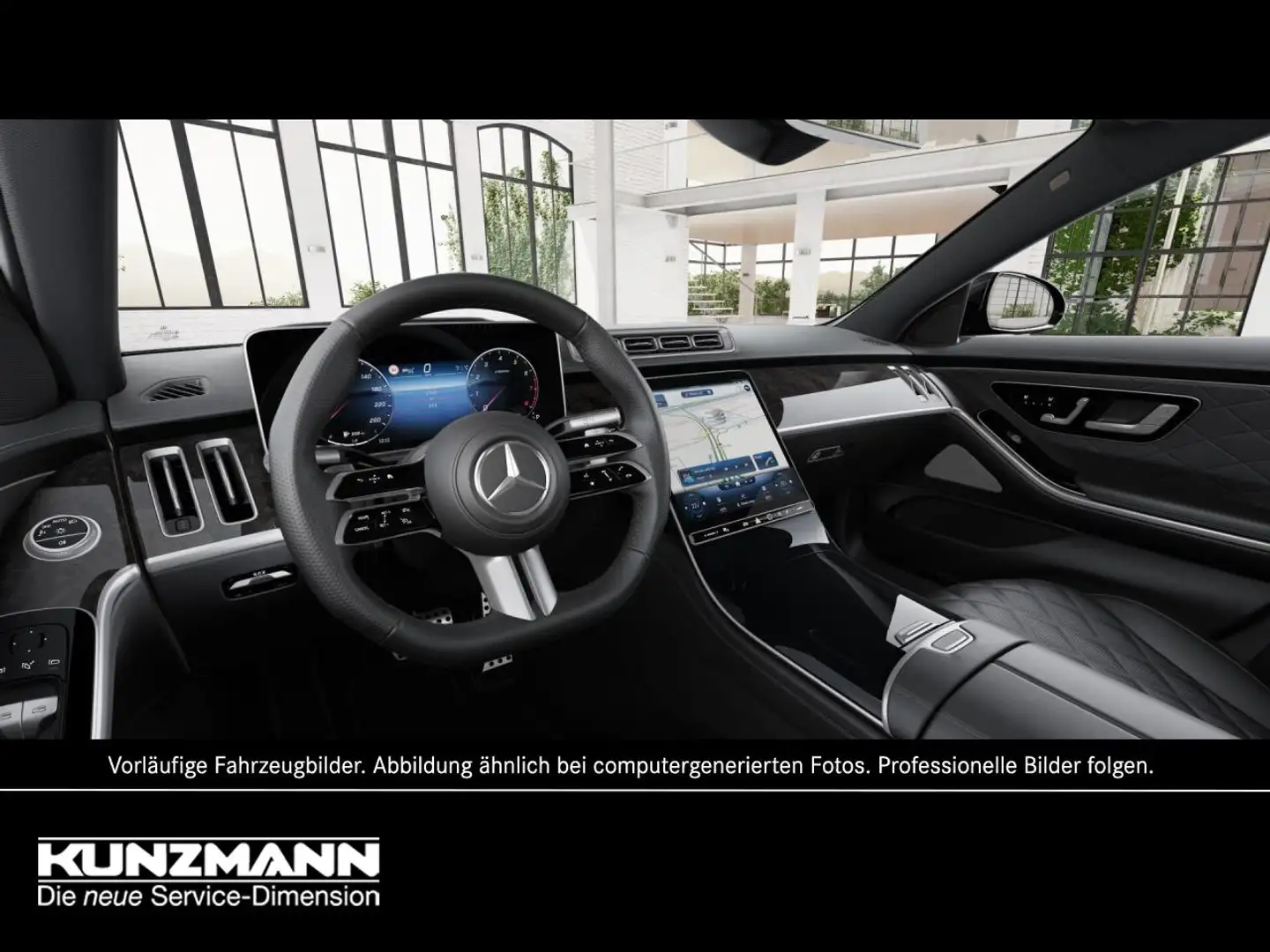 Mercedes-Benz S 500 4M lang AMG Night Panorama Sitzklima 360° Grigio - 2