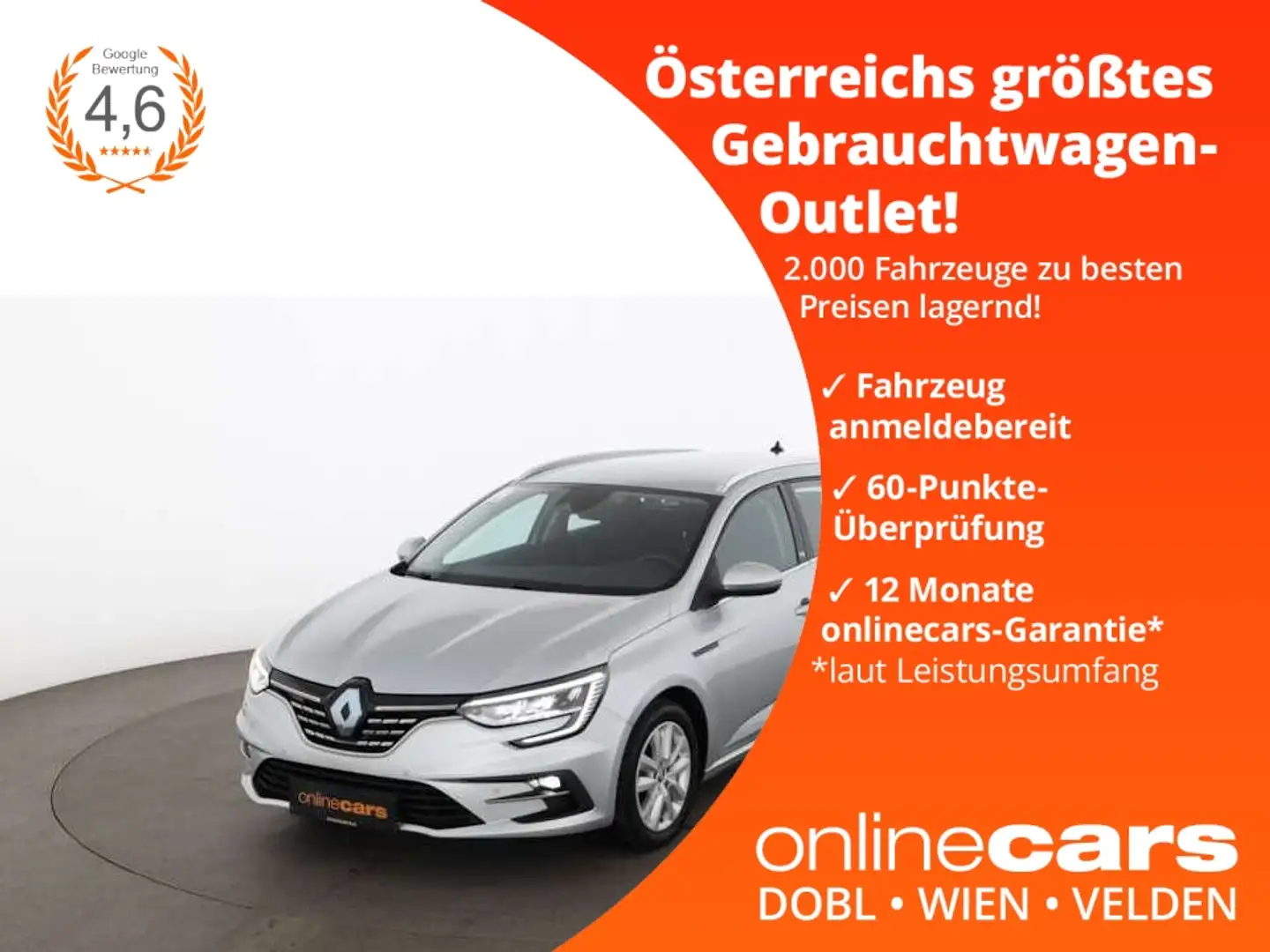 Renault Megane Grandtour Intens TCe 140 Aut LED NAVI TEMP Grau - 1