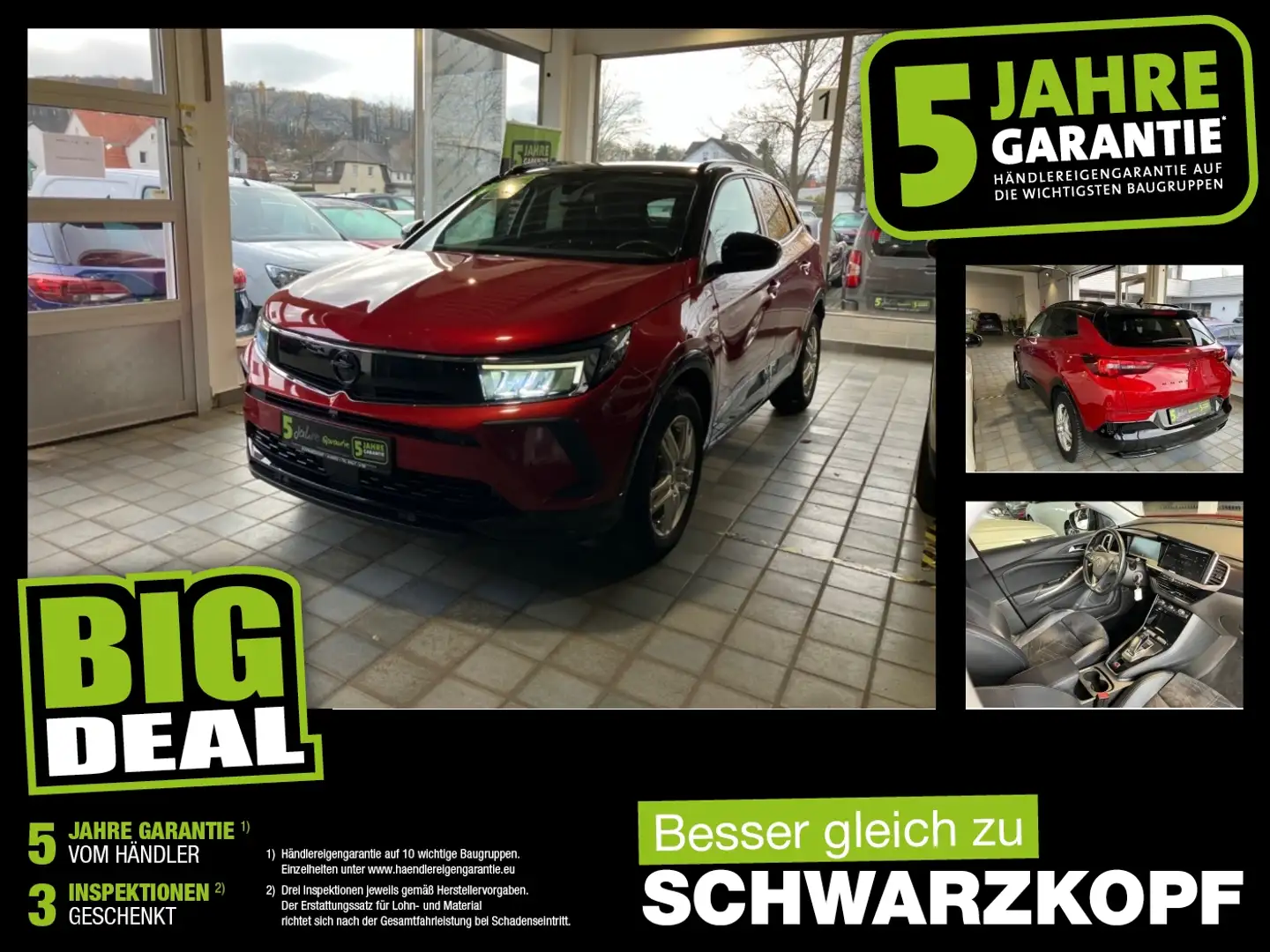 Opel Grandland 1.5D Fin. ab 2,99% Navi,Alcantara Rot - 1