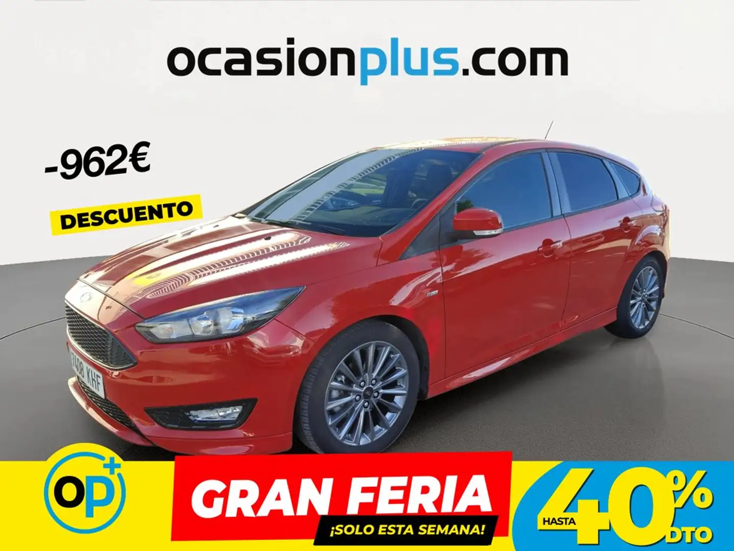 Ford Focus 1.0 Ecoboost Auto-S&S ST-Line 125 Rojo - 1