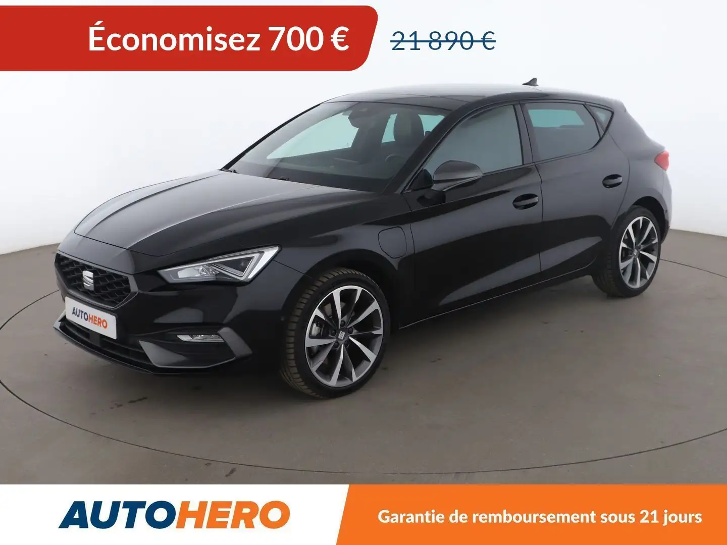 SEAT Leon e-Hybrid 1.4 TSI e-HYBRID FR DSG6 Noir - 1
