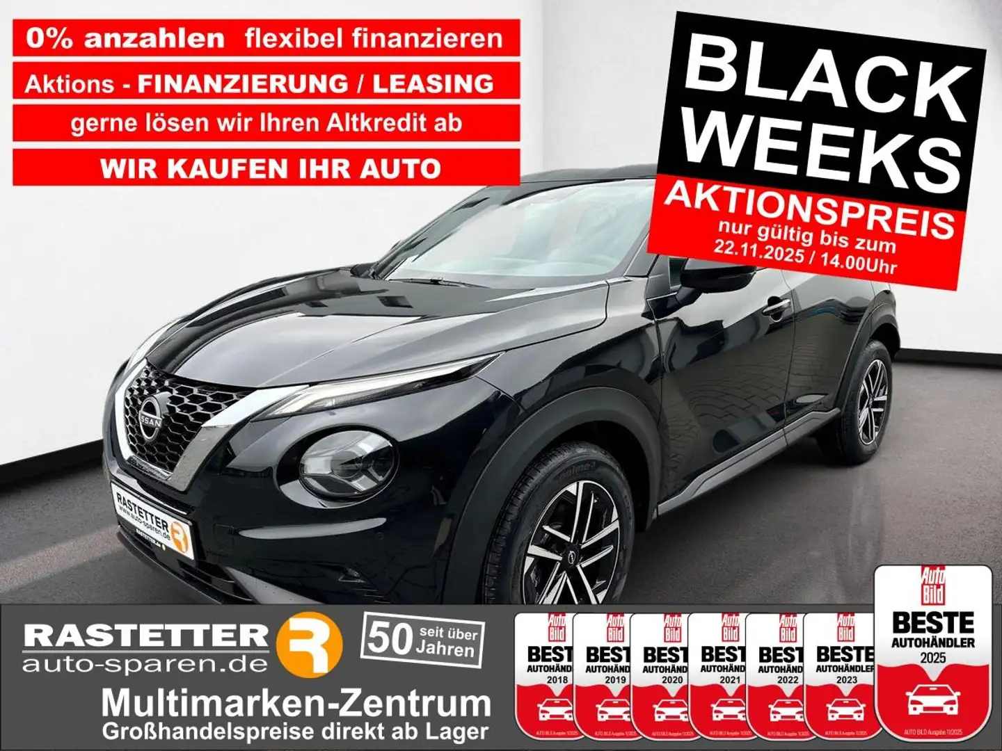 Nissan Juke DCT n-connecta Navi+Kamera+PDC+Klimaaut+iKey+Winte Schwarz - 1