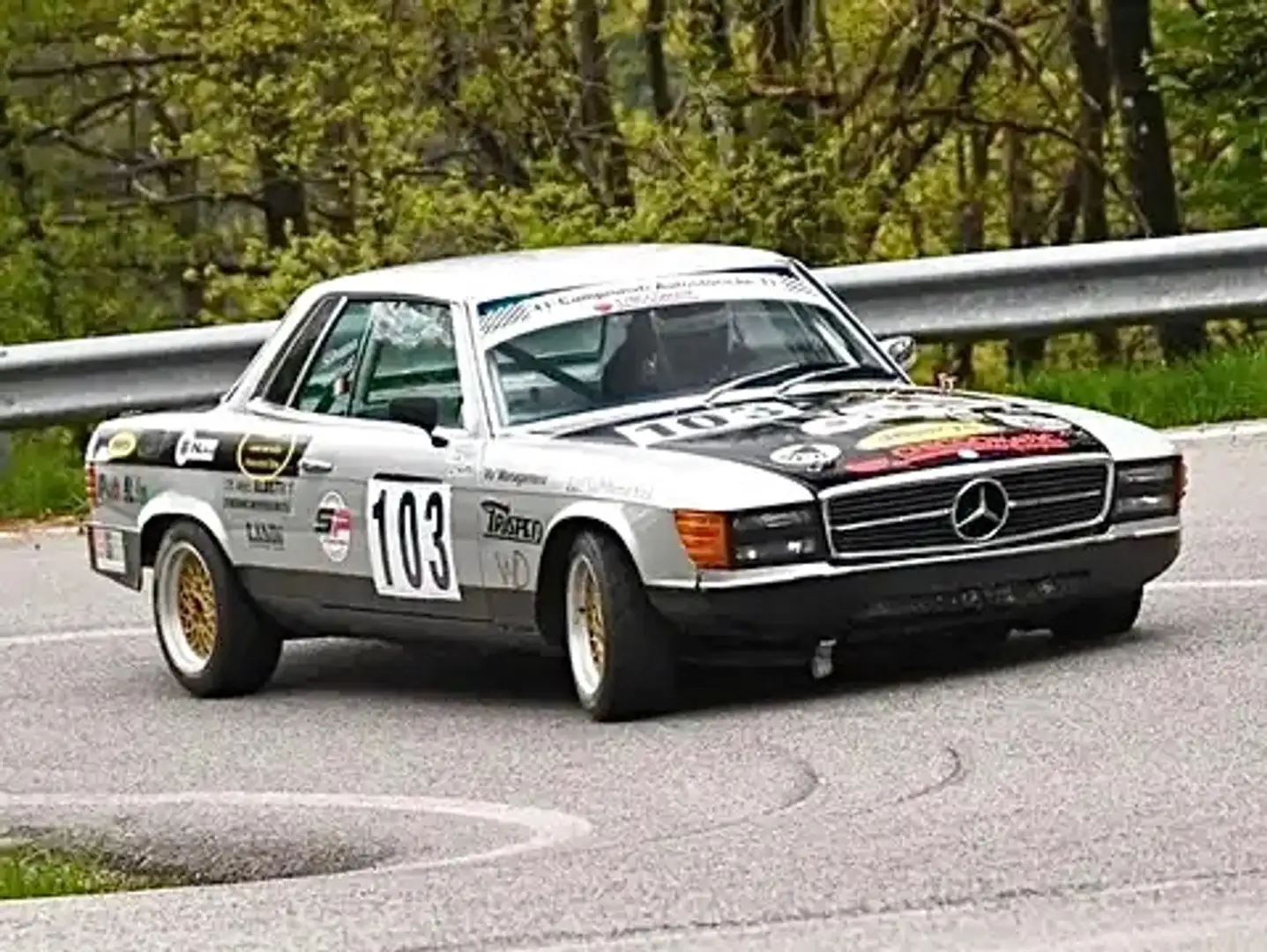 Mercedes-Benz 350 SLC V8 historischer Rennwagen aus Sammlung Zilver - 1