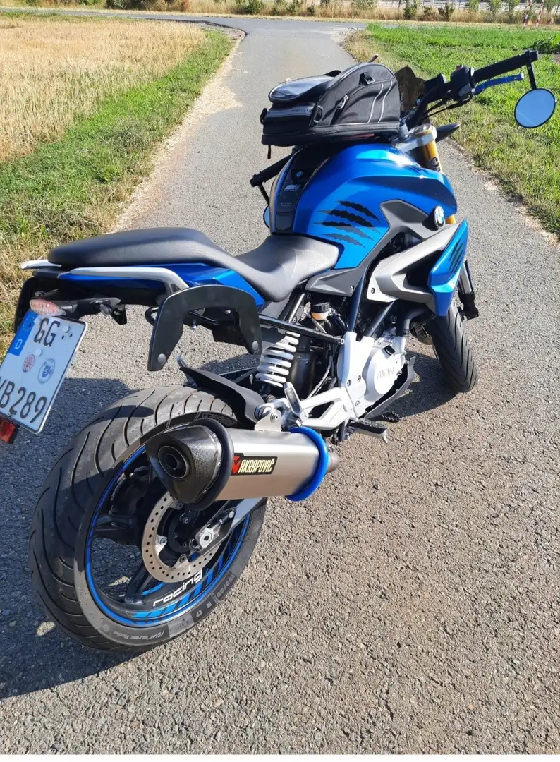 BMW G 310 R Alarm Akrapovic Scheibe Griffe Ganganzeige Albastru - 2