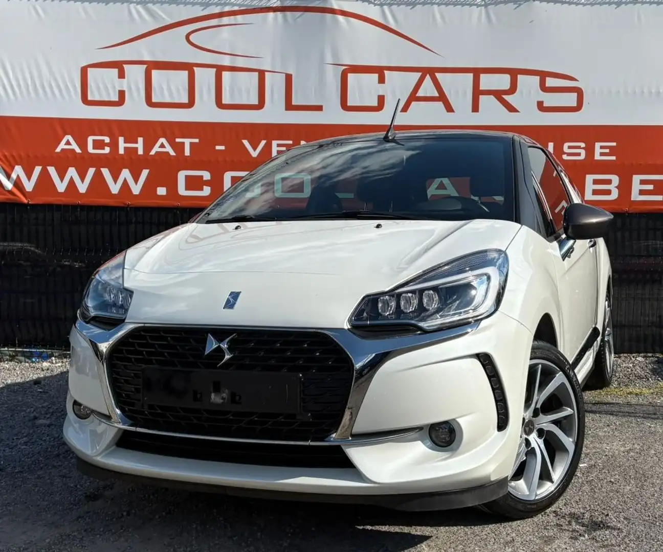 DS Automobiles DS 3 Cabrio 1.2 -EU6-GARANTIE 1AN-GPS-CLIM AUTO-CAMERA Gris - 1