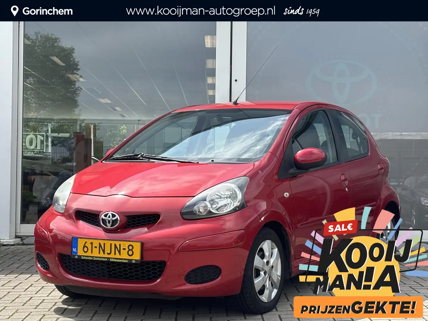 Toyota Aygo 1.0-12V Aspiration Red | Airco | Lichtmetalen velg Rosso - 1