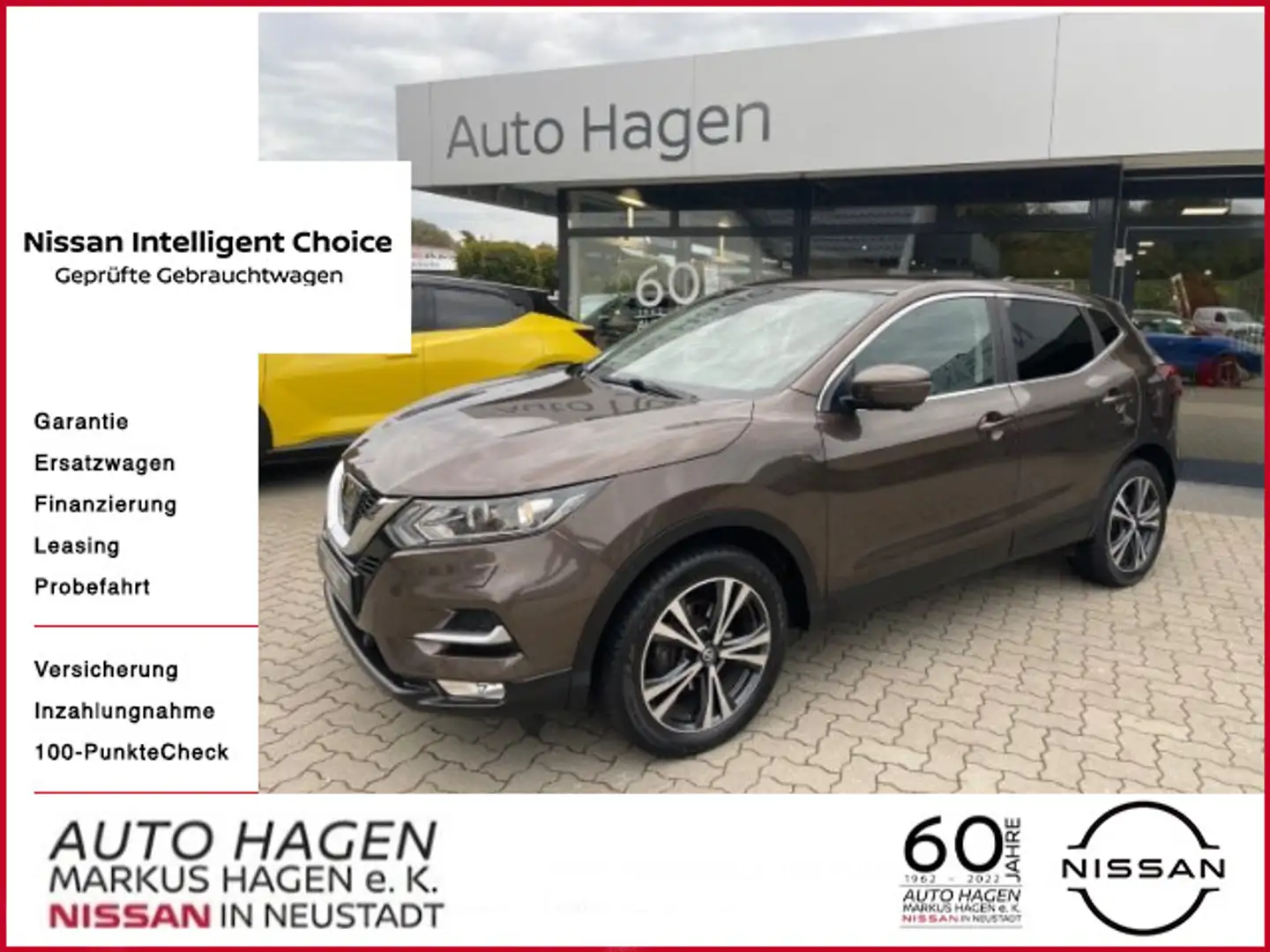 Nissan Qashqai N-Connecta 18" GJR AHK Navi 360° Einpark Brun - 1