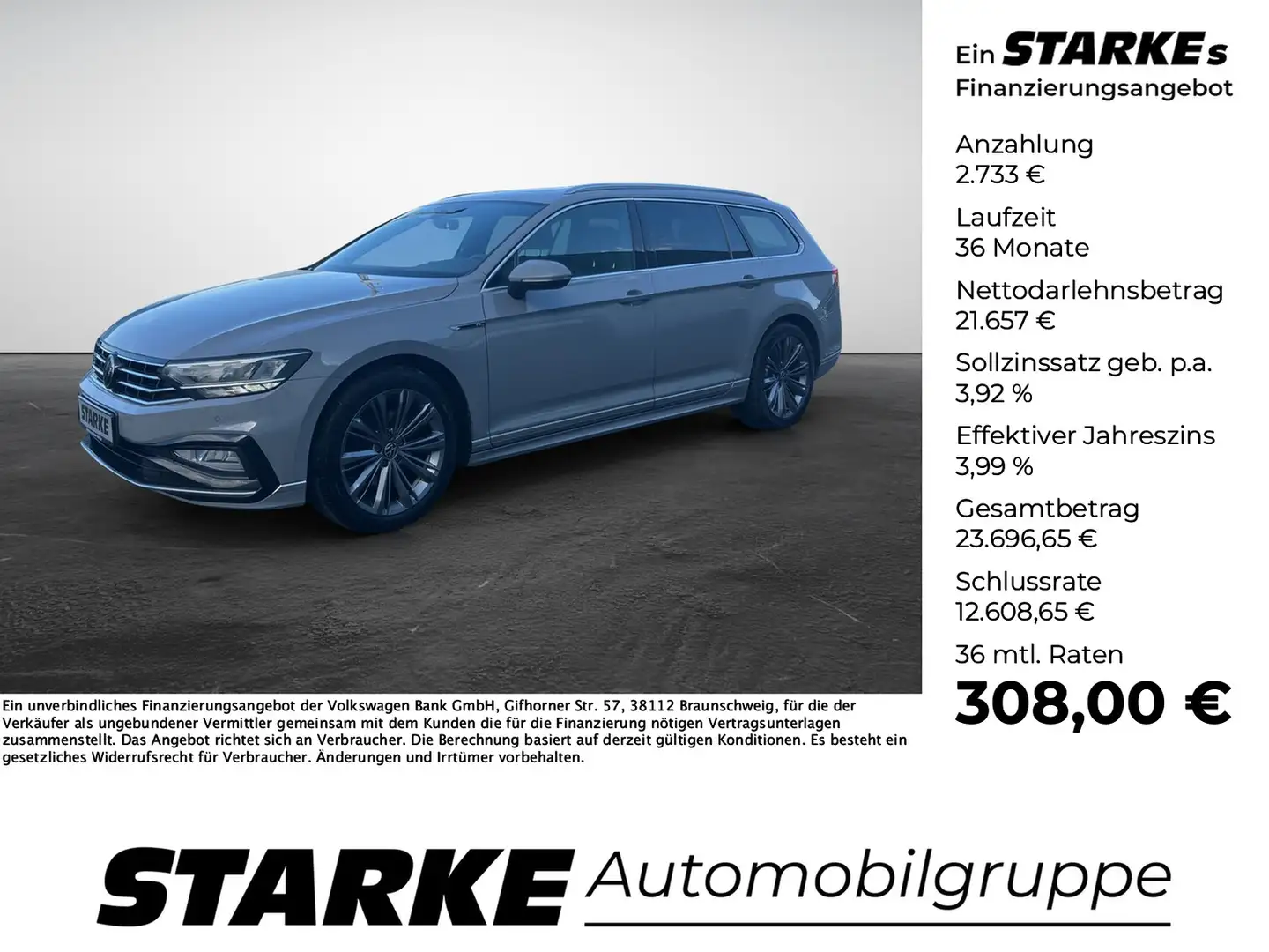Volkswagen Passat Variant 2.0 TDI DSG R-Line Business Gris - 1