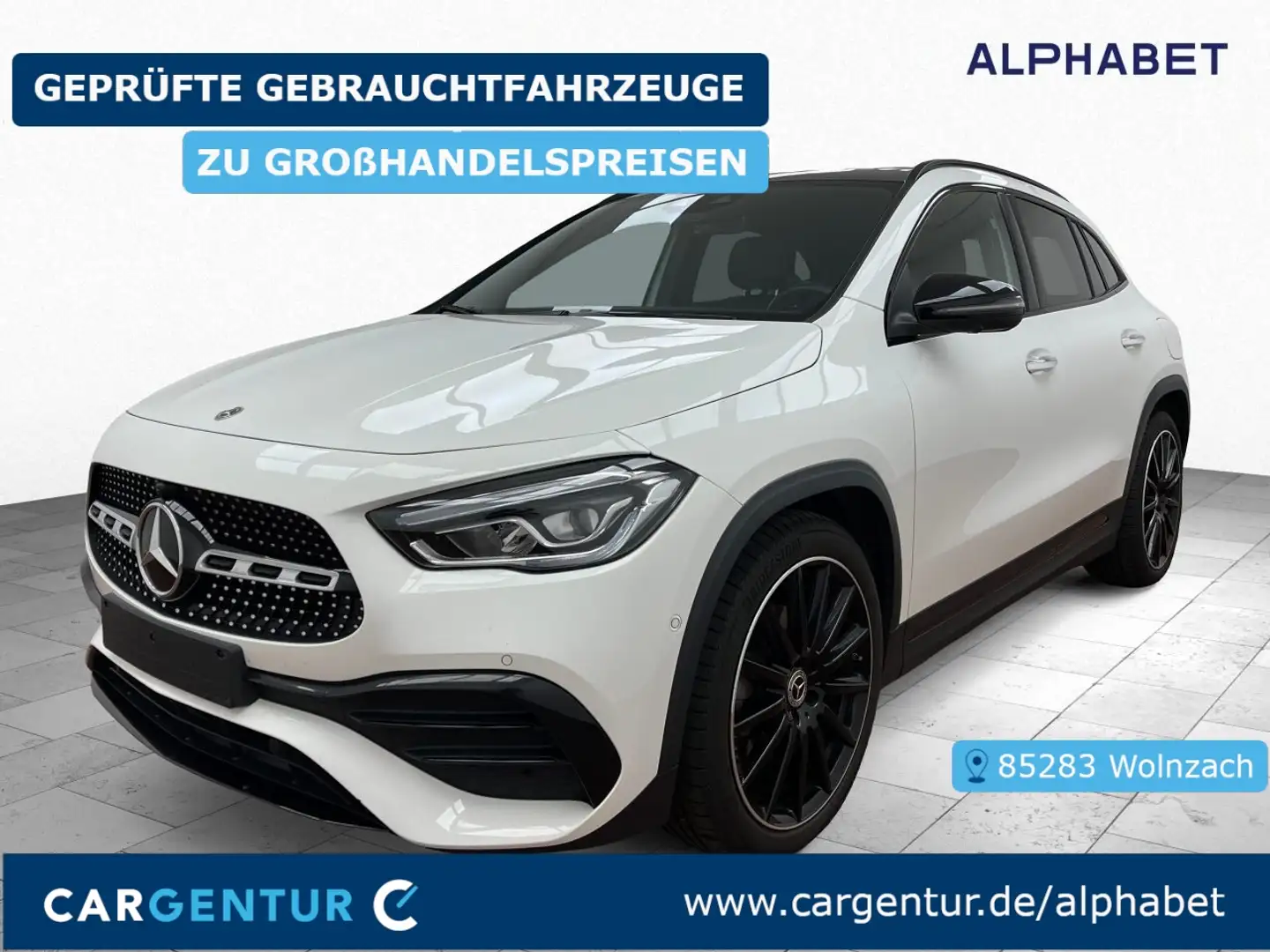 Mercedes-Benz GLA 200 d AMG Line 360° Pano S-Dach SpoSi BLIS Blanc - 1