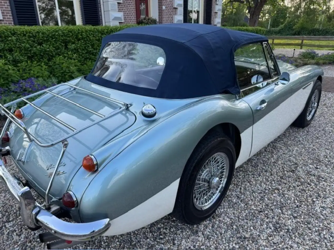 Austin-Healey 3000 MK3 Ice Blue Old English White, foto 10