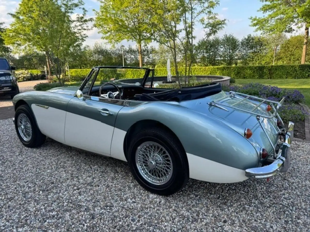 Austin-Healey 3000 MK3 Ice Blue Old English White, foto 3